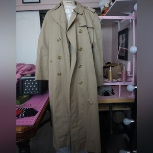 Beige Vintage Burberry Trench Coat  Beige Nova Check Mac Trench Coat Selfridges